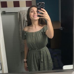 Army Green Romper / Dress